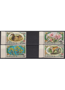 GHANA 1972 francobolli tematica Fauna Yvert e Tellier 435-8